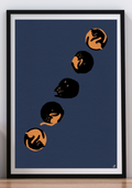 Cats Eclipse Art Print