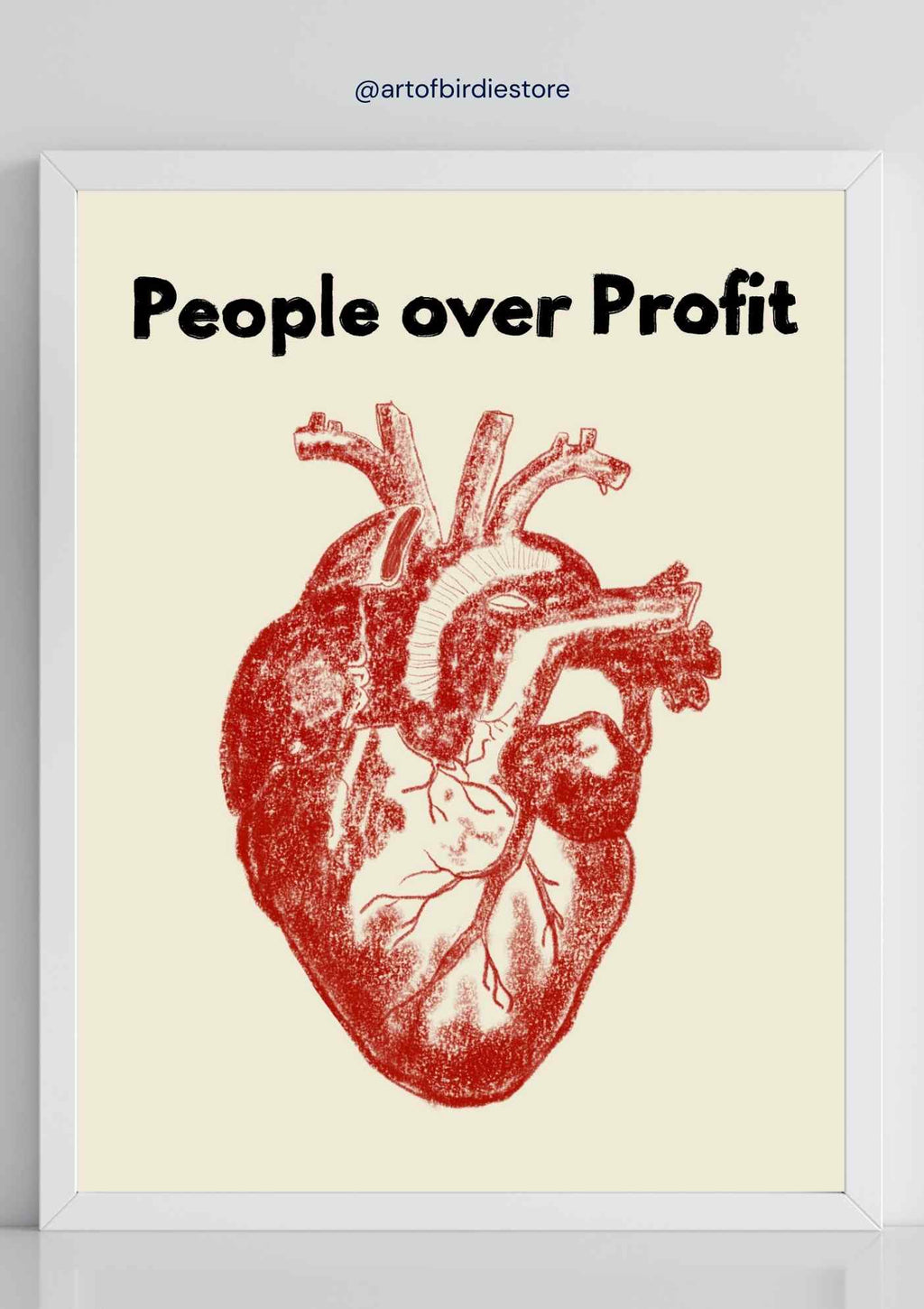 People over Profit Art Print