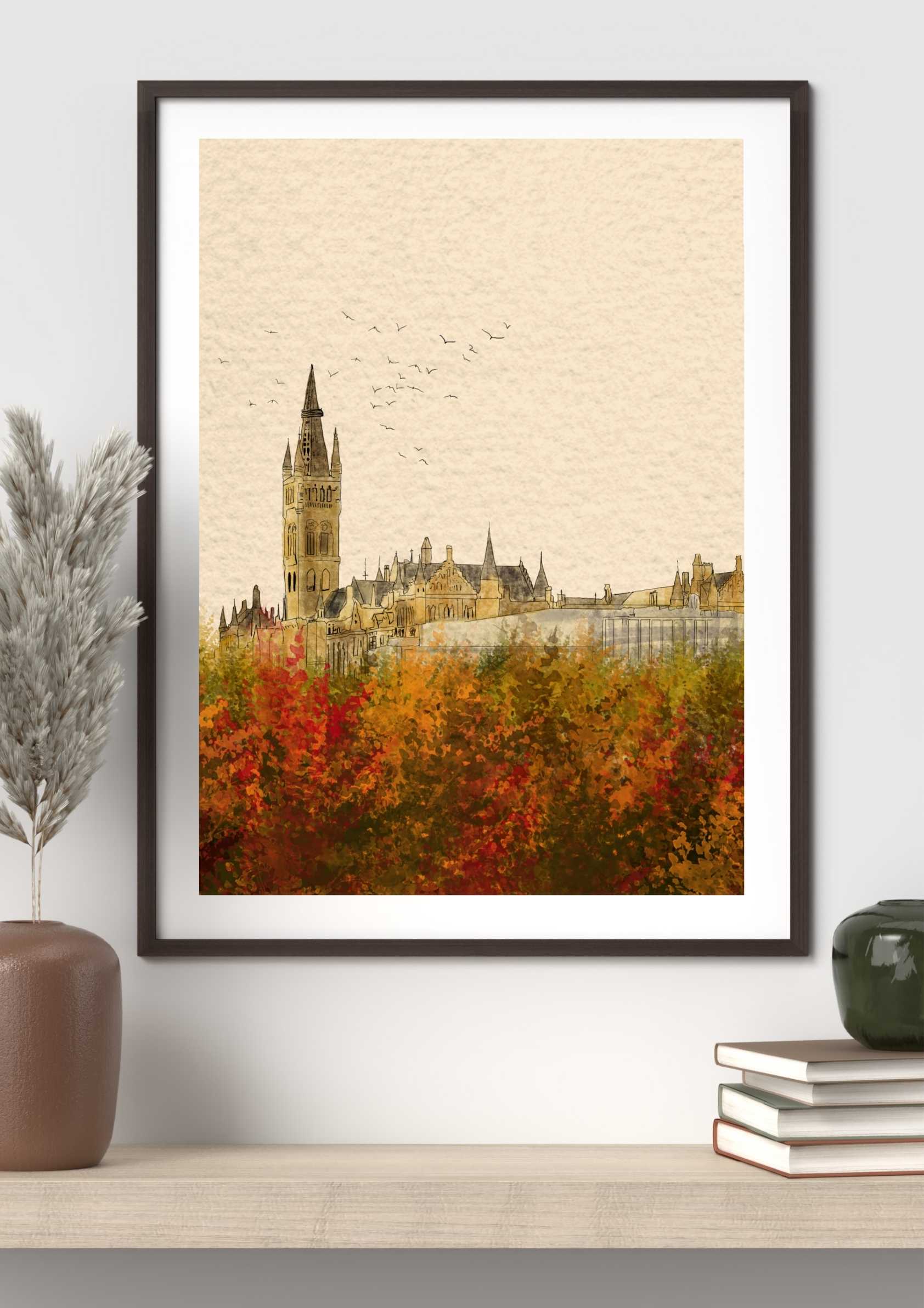 Glasgow University in Autumn