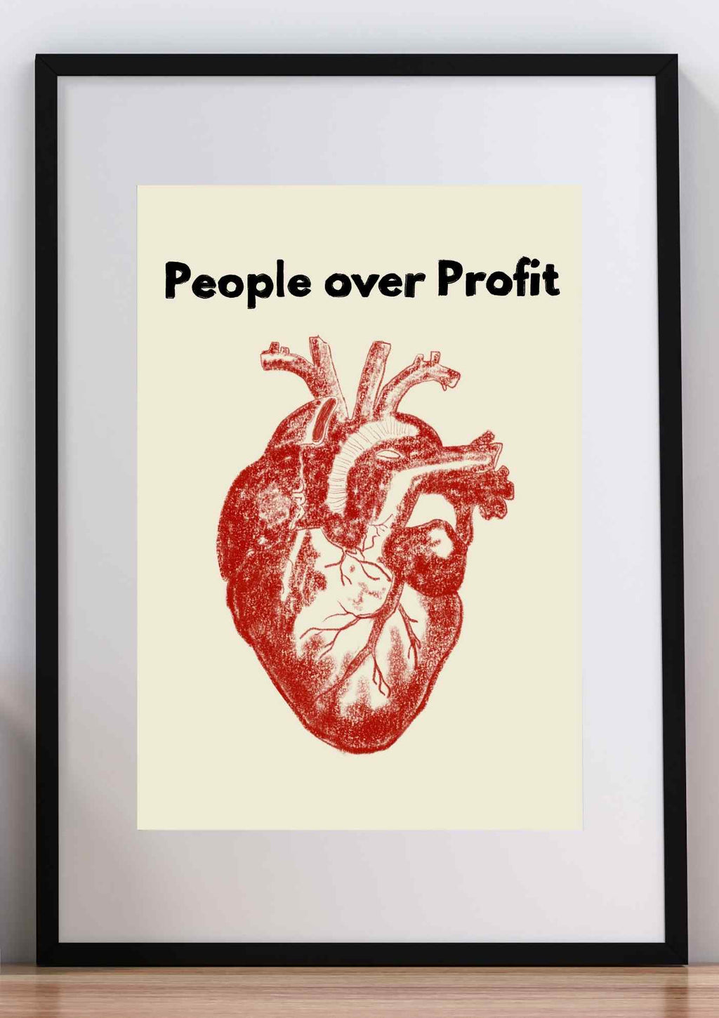 People over Profit Art Print