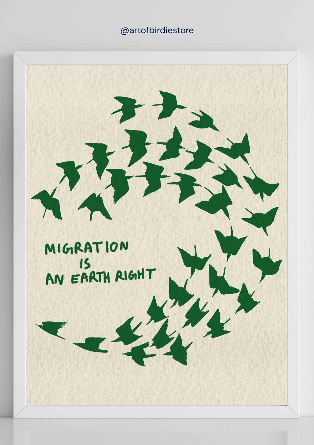 Migration is an Earth Right Art Print