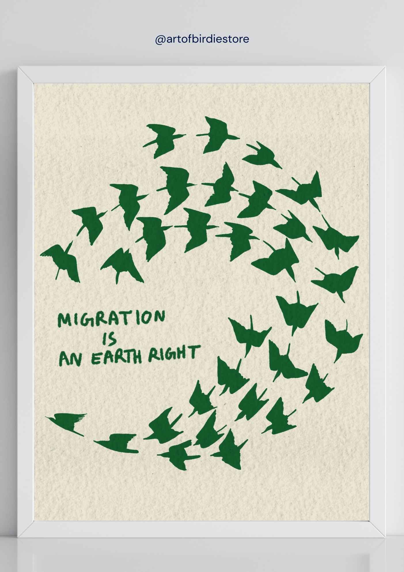 Migration is an Earth Right Art Print