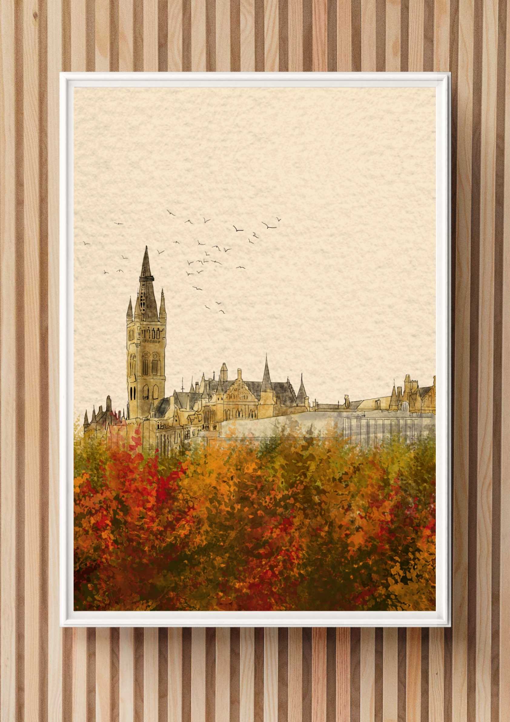 Glasgow University in Autumn