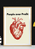 People over Profit Art Print