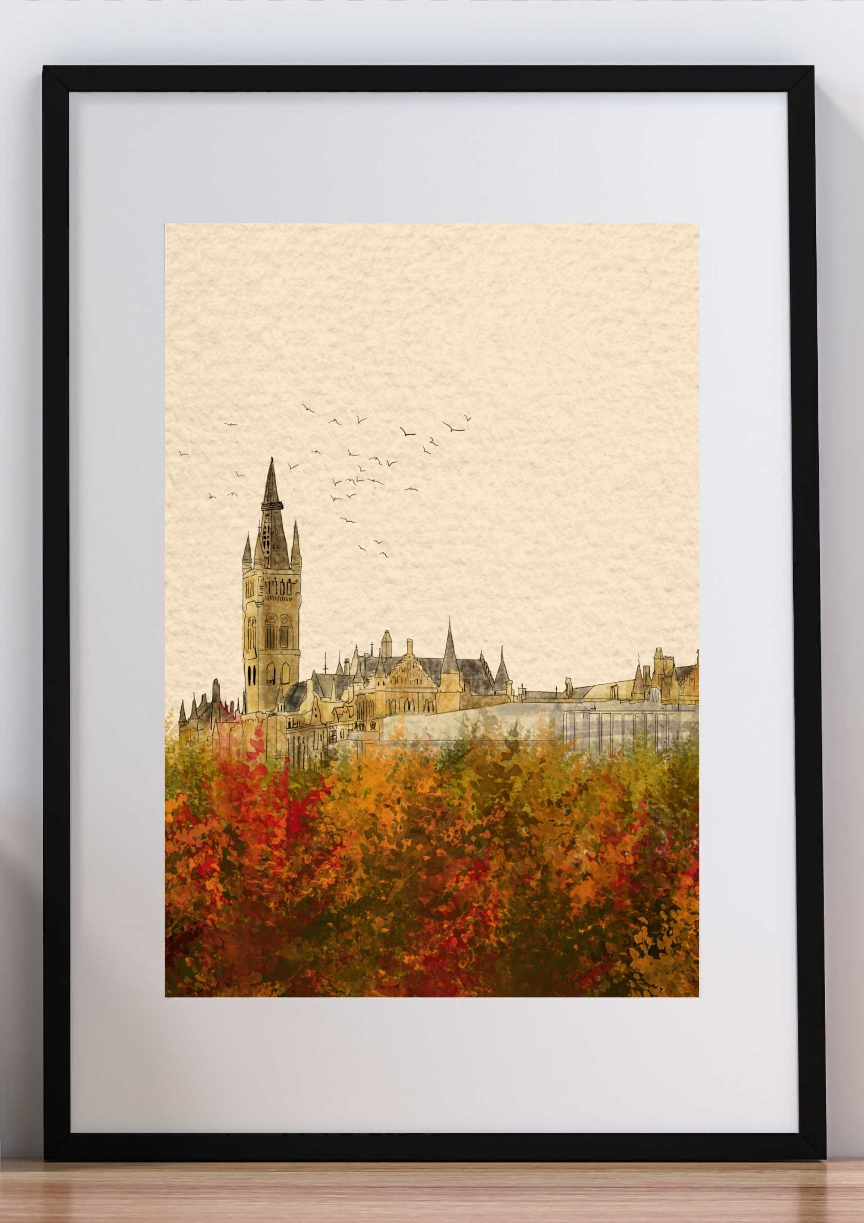 Glasgow University in Autumn