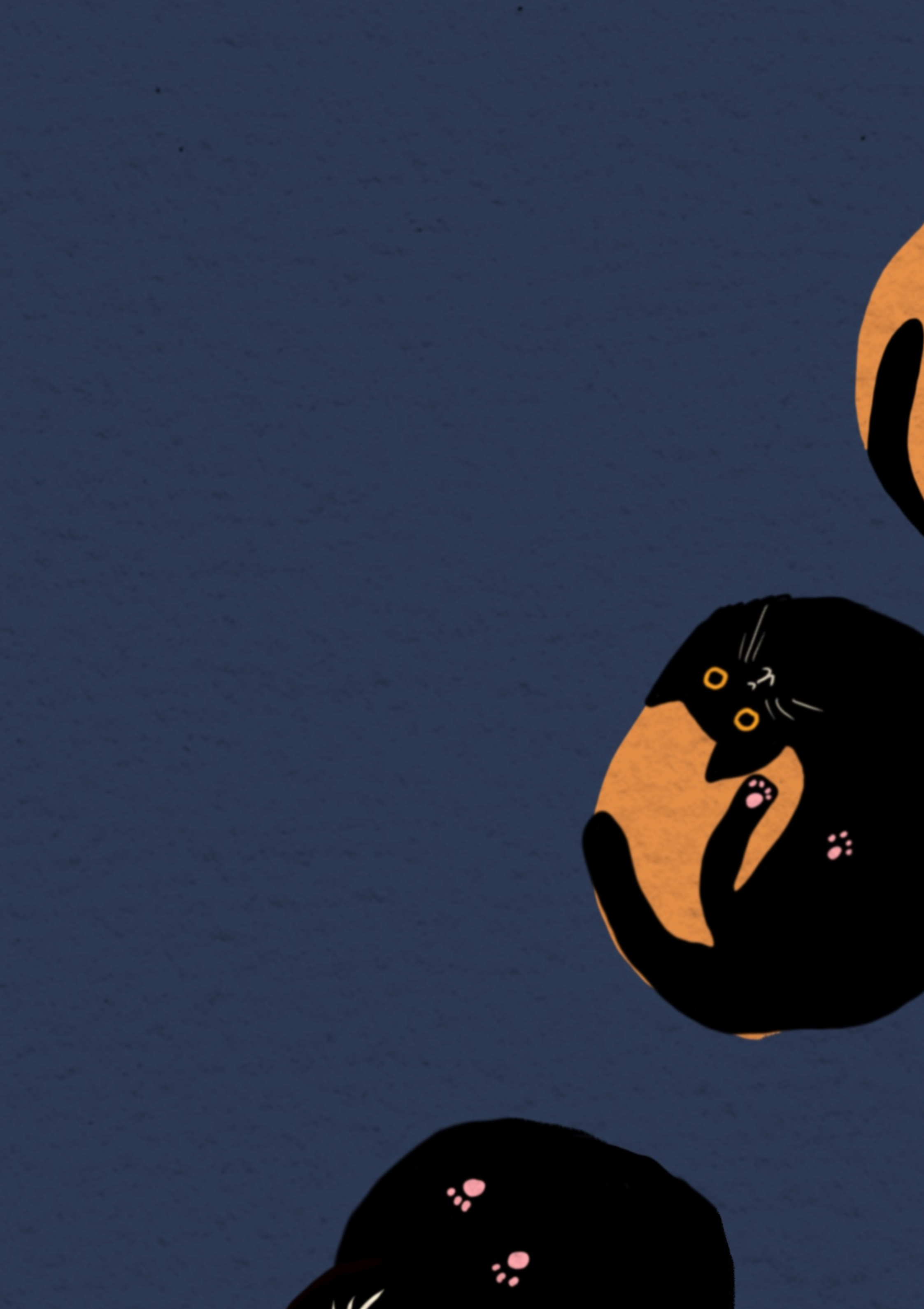 Cats Eclipse Art Print